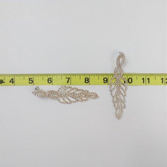 Jessica McClintock Crystal Wing Earrings - Picture 4 of 4